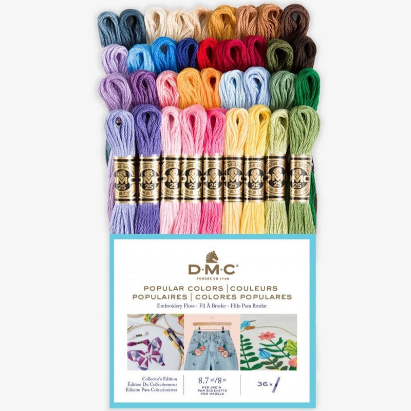 DMC Popular Colors 36 Skein Floss Pack Needlework DMC