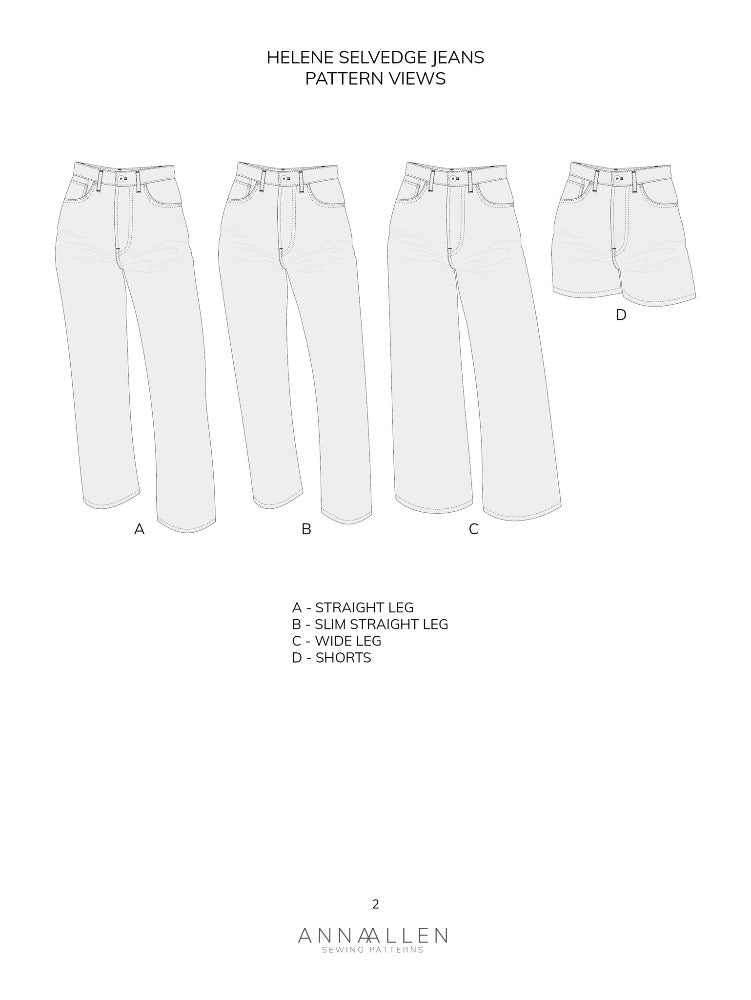 VIRTUAL SEWING COURSE: Helene Jeans Past Workshop Brooklyn Craft Company