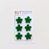 Green Flower Buttons