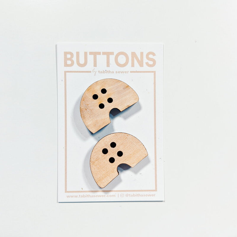 Large Wood Macaroni Buttons Buttons Tabitha Sewer
