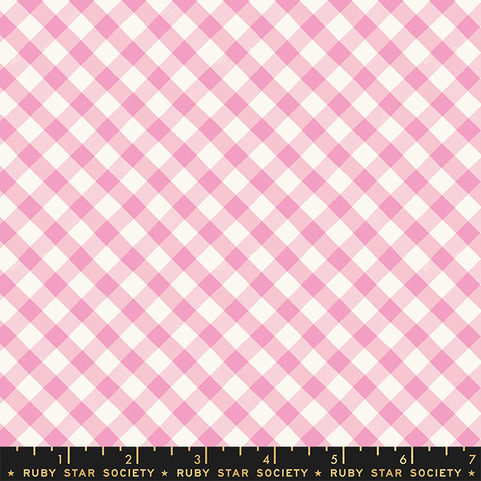 Food Group Painted Gingham by Ruby Star Society in Orchid
