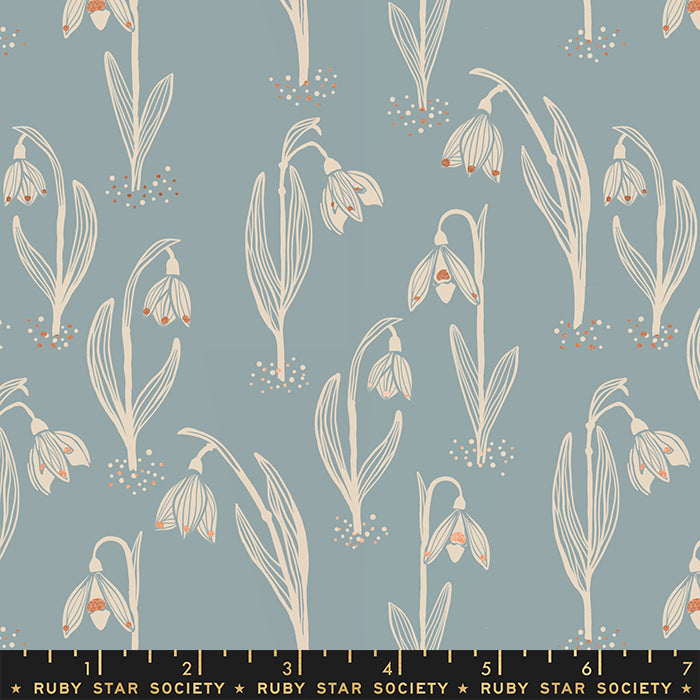 Unruly Nature Snowdrops by Ruby Star Society in Metallic Sky