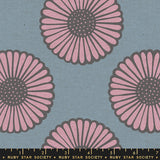 Unruly Nature African Daisy Linen Canvas by Ruby Star Society in Sky