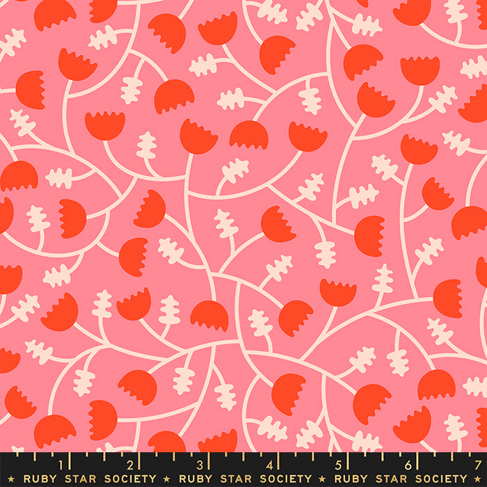 Tomato Tomahto Fiore del Radiatore by Ruby Star Society in Strawberry Fabric Ruby Star Society