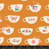 Camellia Tea Cups by Ruby Star Society in Caramel