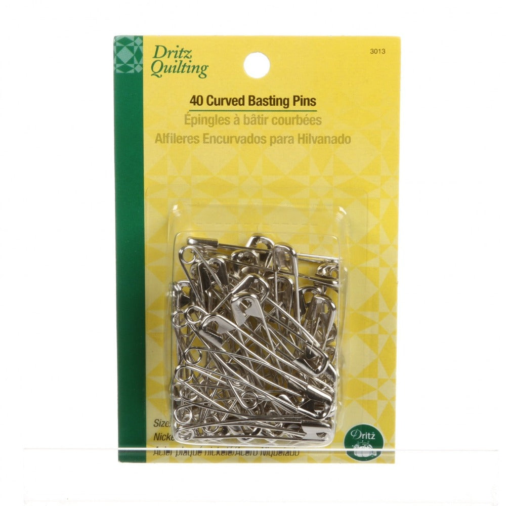 Curved Basting Safety Pins Notions Dritz