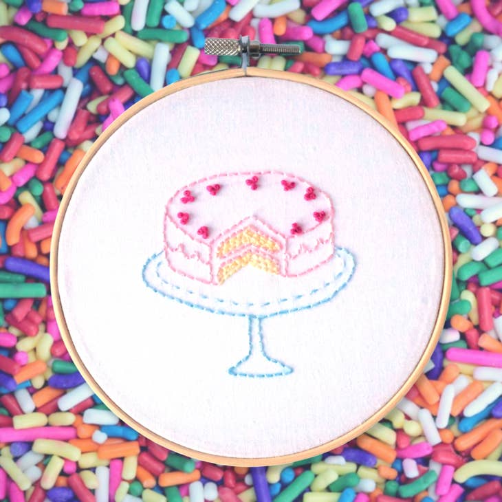 Cake My Day Embroidery Kit
