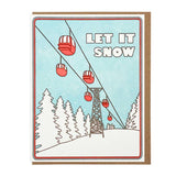Let It Snow Card by Lucky Horse Press