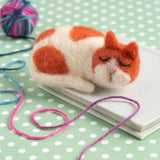 Snoozing Cat Mini Needle Felting Kit