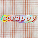 Scrappy Holographic Vinyl Sticker