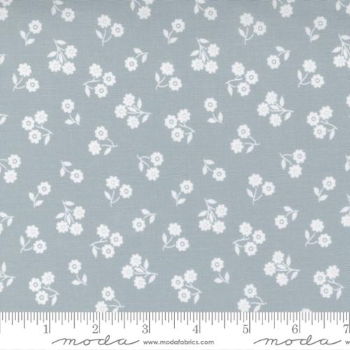 Country Rose Dainty Floral by Moda Fabric in Smokey Blue