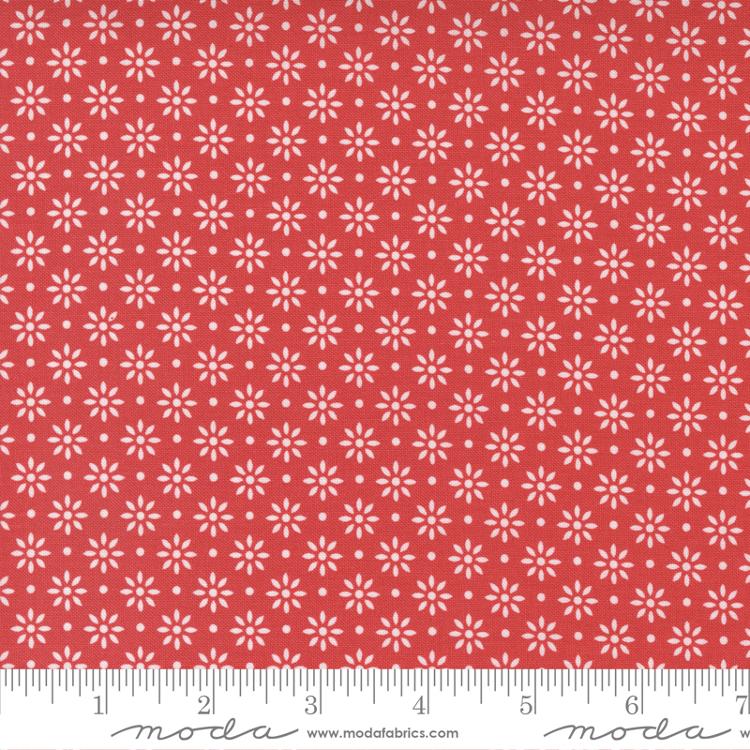 Emma Floret by Moda Fabrics in Geranium Fabric Moda Fabrics