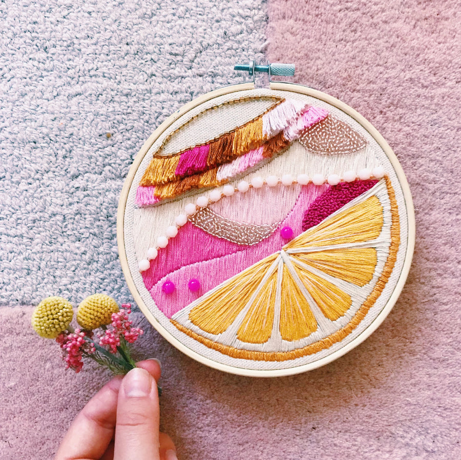 modern embroidery by meg rosko/ nutmeg and honeybee