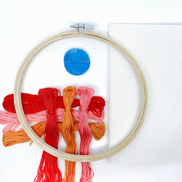 Harvest Grid Cross Stitch Kit Kit Budgie Goods