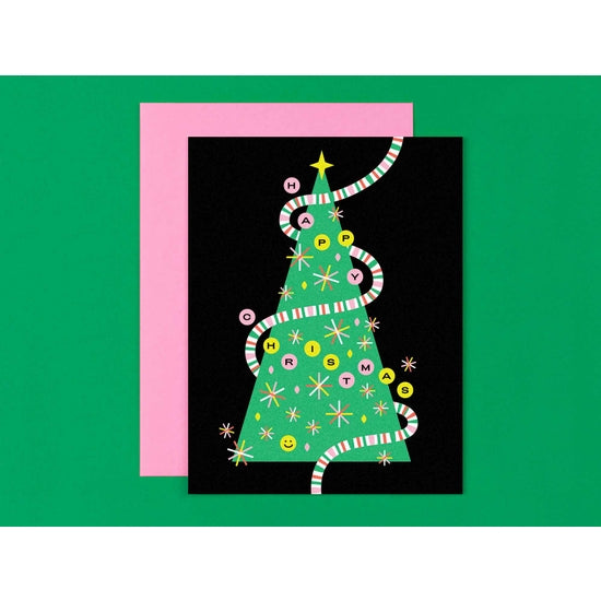 Happy Tree Christmas Card - Set of 8 Cards