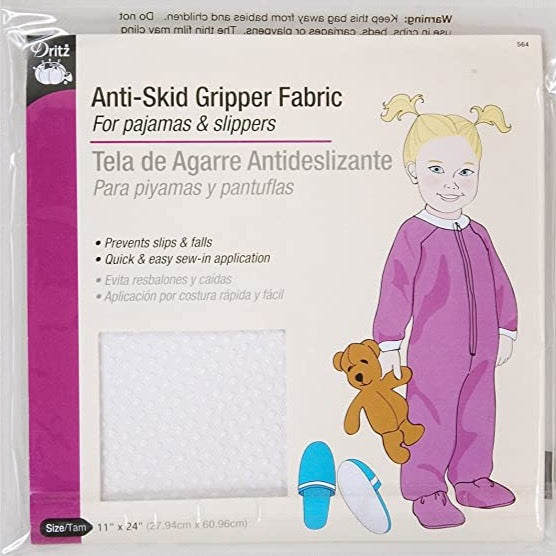 Anti-Skid Gripper Fabric in White Notions Dritz