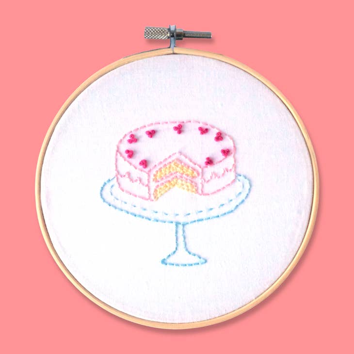Cake My Day Embroidery Kit