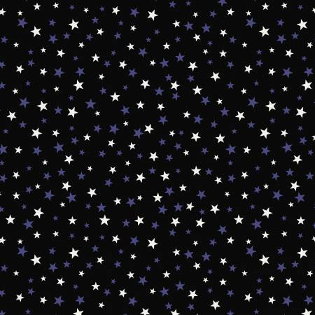 Glow in the Dark Stars by Lewis & Irene Fabrics