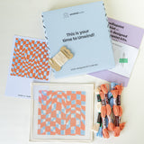 Summer Checker Sunglasses Case Complete Needlepoint Kit