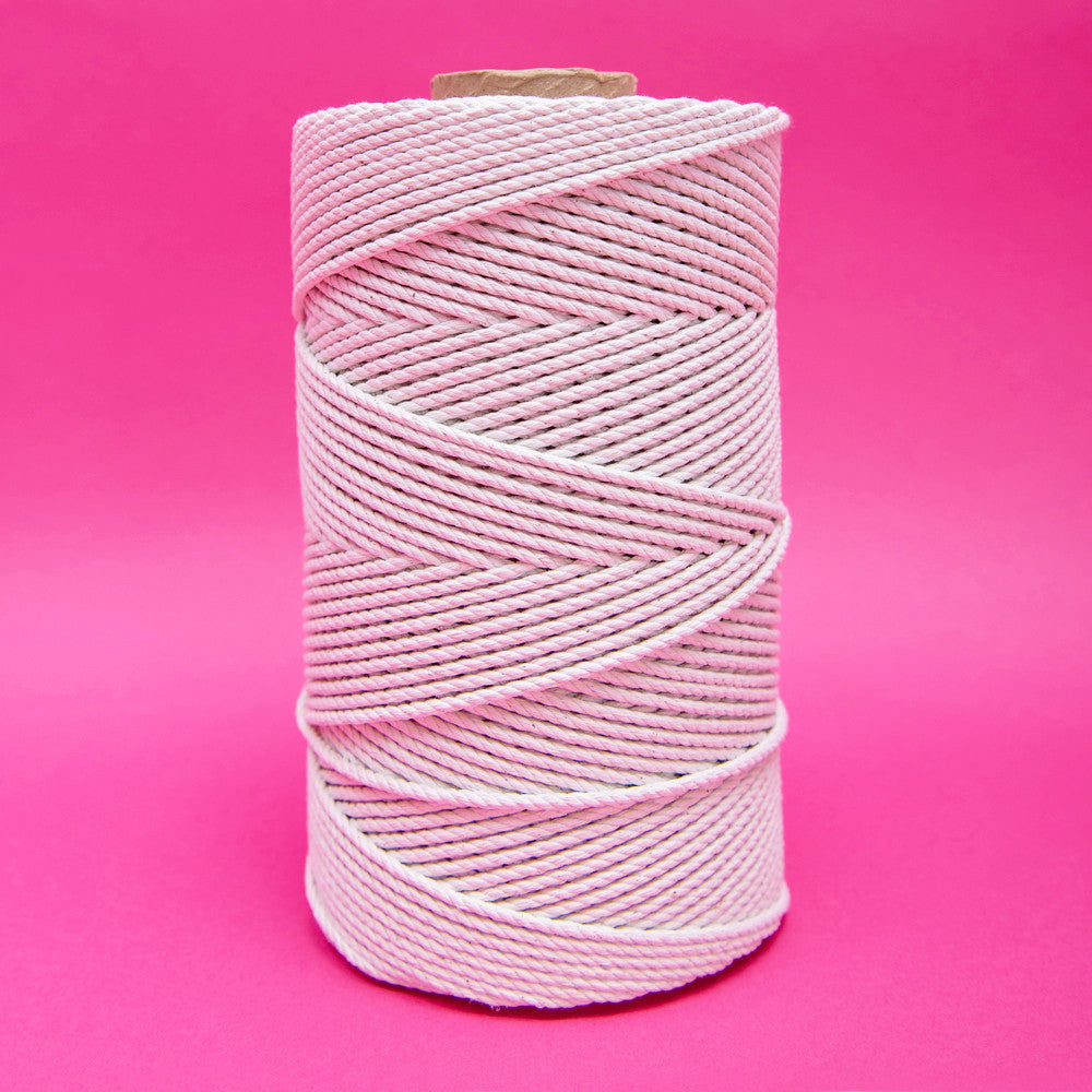 Macaroon Soft 5mm Eight Strands Cotton Cord Macrame Rope DIY Handicraft  Benang Yarn Fiber Art Supply