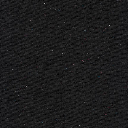 Essex Speckle Y/D by Robert Kaufman in Black