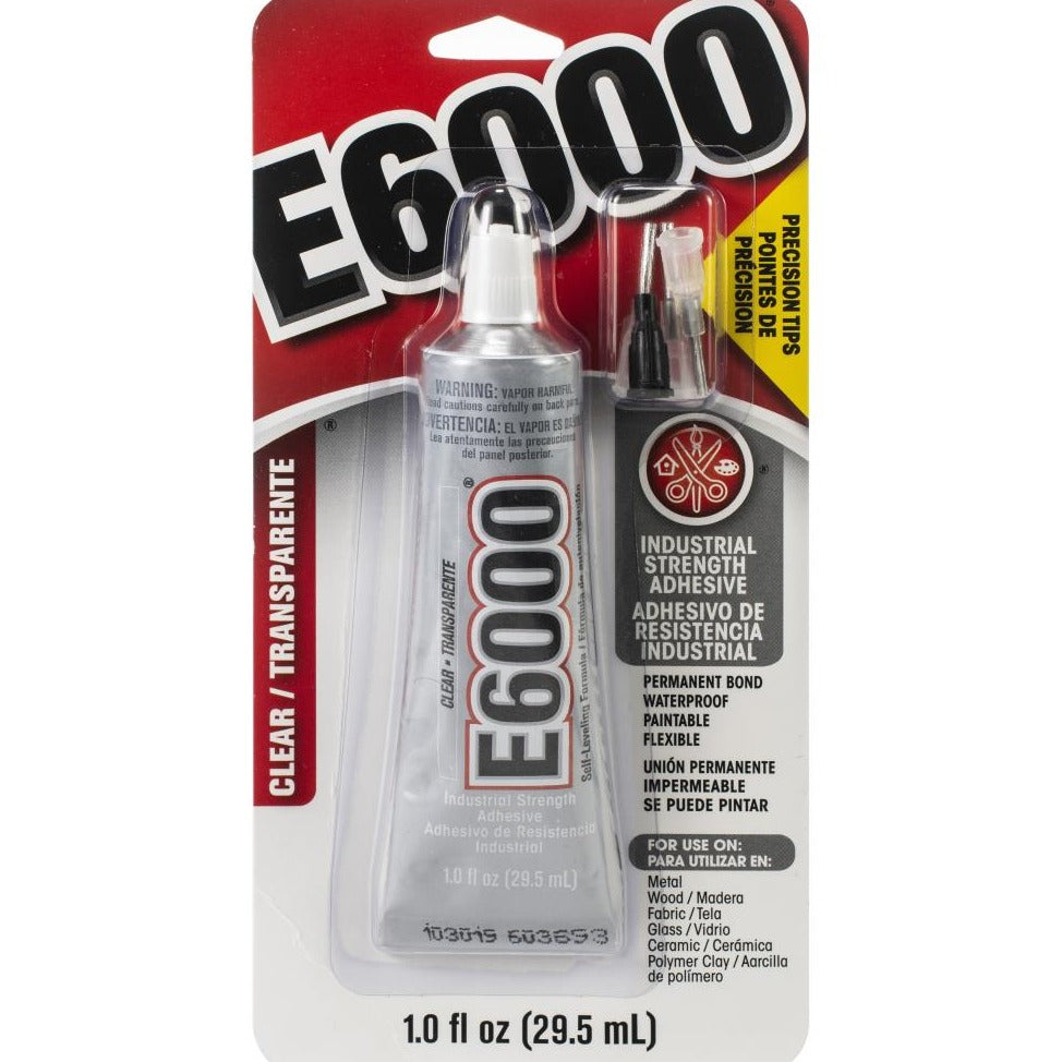 E6000 1 oz Glue includes precision tips