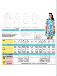 Lyra Shirt + Dress Pattern Pattern Tilly and the Buttons