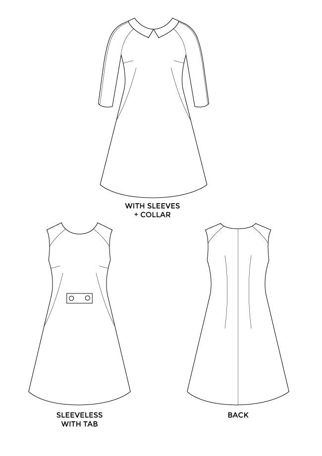 Françoise Shift Dress Pattern Tilly and the Buttons