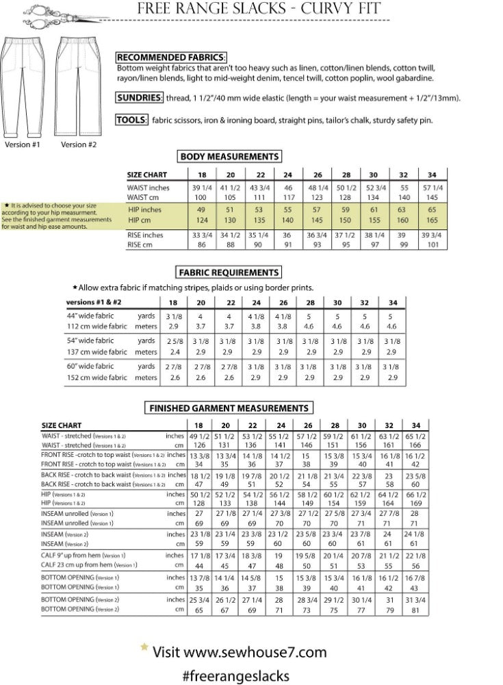 VIRTUAL WORKSHOP: Sew Free Range Slacks
