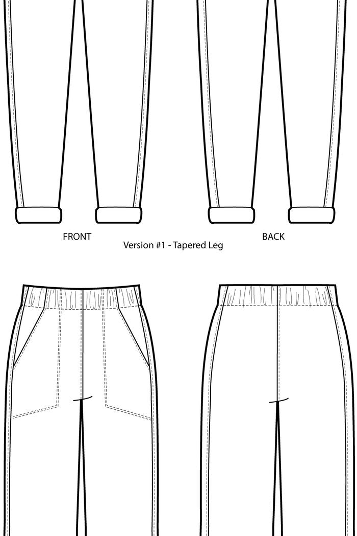Free Range Slacks Pattern (Sizes 00-20) Pattern Sew House Seven