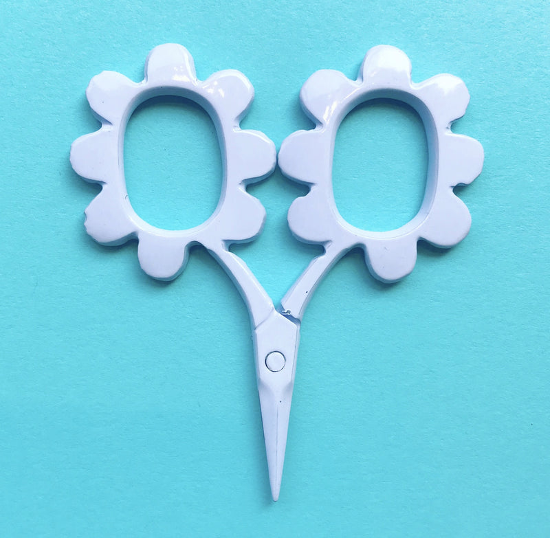 Flower Power Scissors Brooklyn Craft Company White