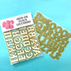 Iron On Flocked Letters (Multiple Sizes) Accessories World Famous Original