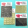 Iron On Flocked Letters (Multiple Sizes) Accessories World Famous Original
