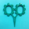 Flower Power Scissors Brooklyn Craft Company Green