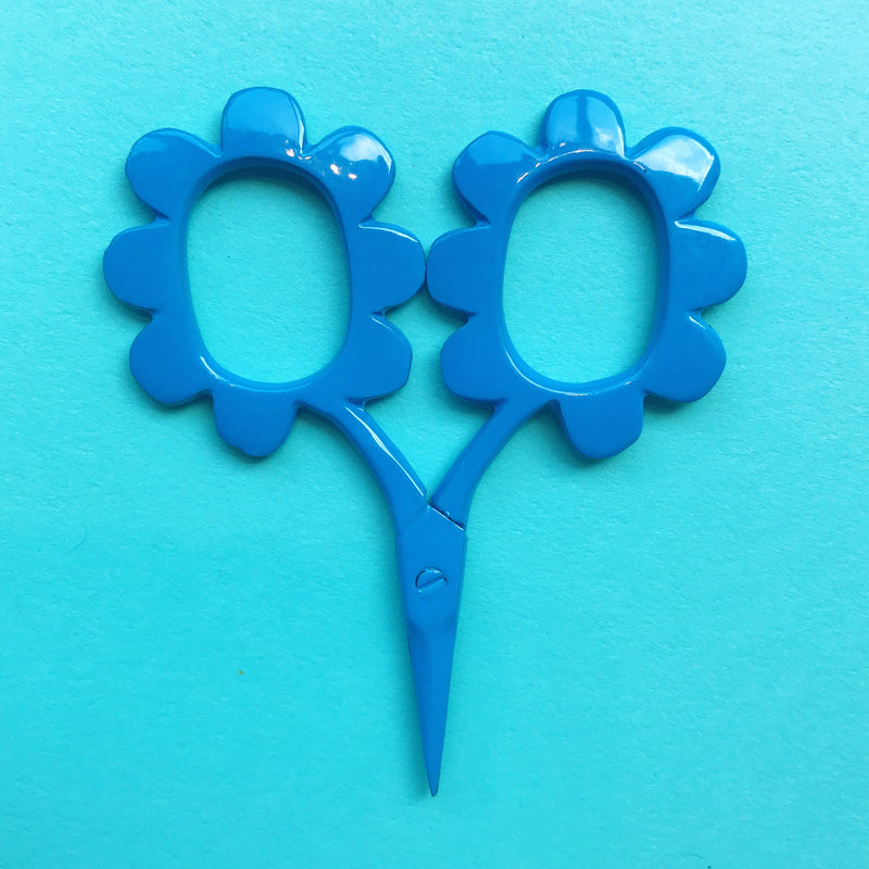 Flower Power Scissors Brooklyn Craft Company Blue