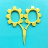 flower power scissors kelmscott yellow