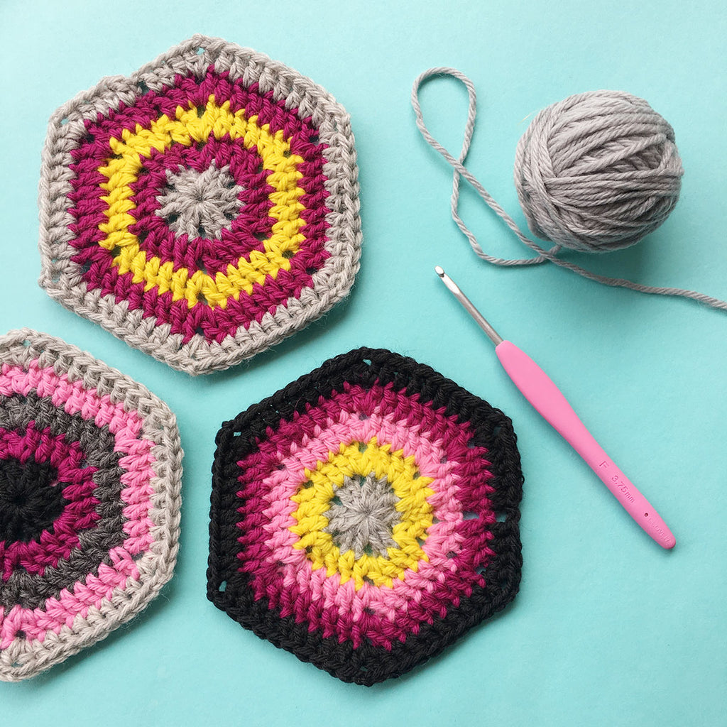 Crochet Hexagon Motifs