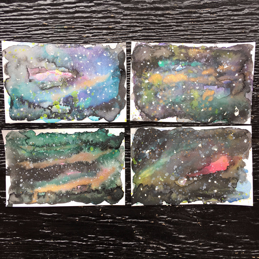 watercolor nebula workshop jessica davis brooklyn craft company