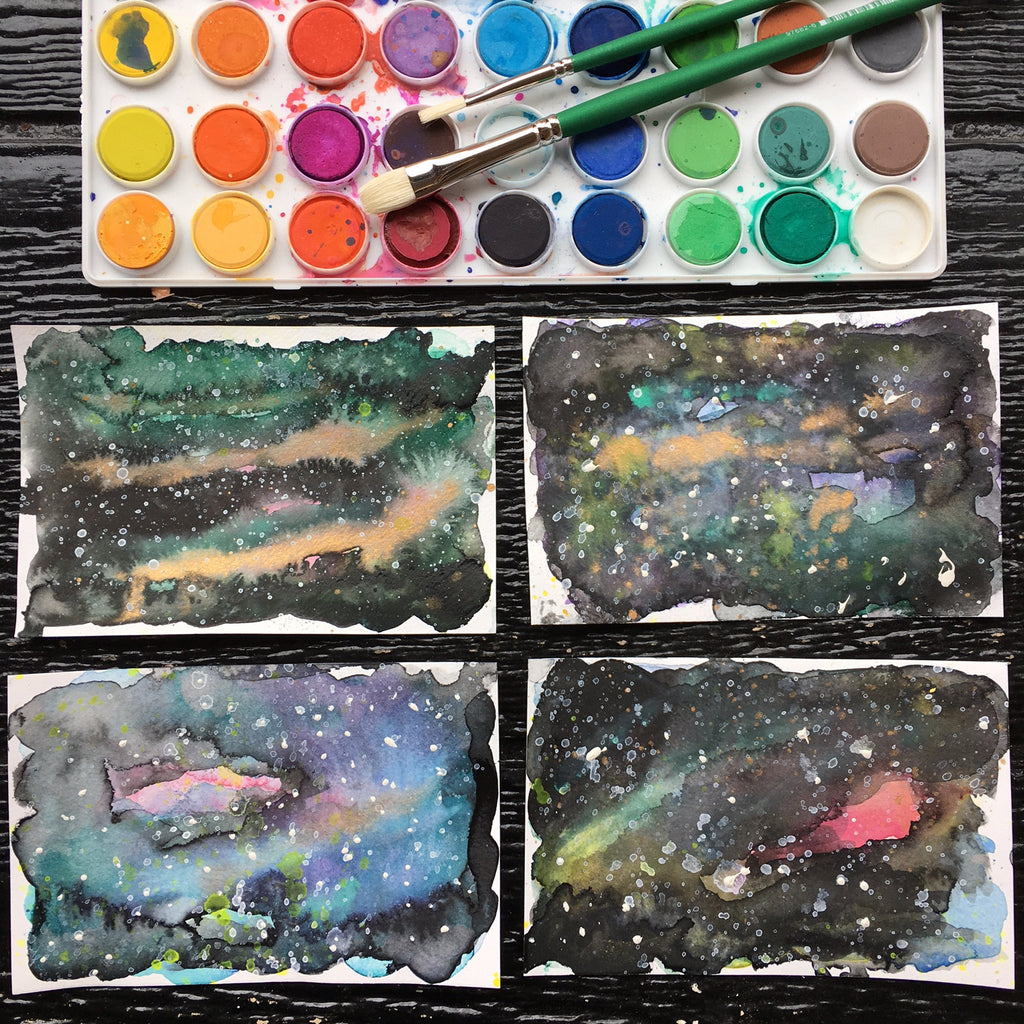 watercolor nebula workshop jessica davis brooklyn craft company