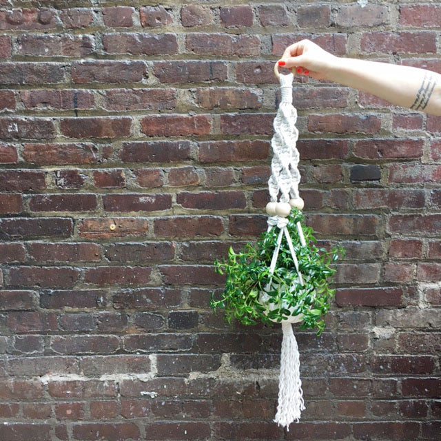 macrame plant hanger materials Macramé Plant Hanger