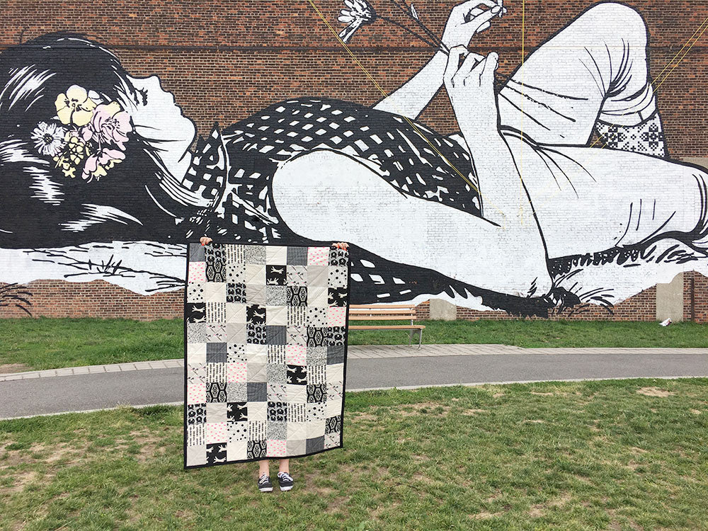 FREE! Super Easy Black & White Quilt Pattern Pattern Brooklyn Craft Company