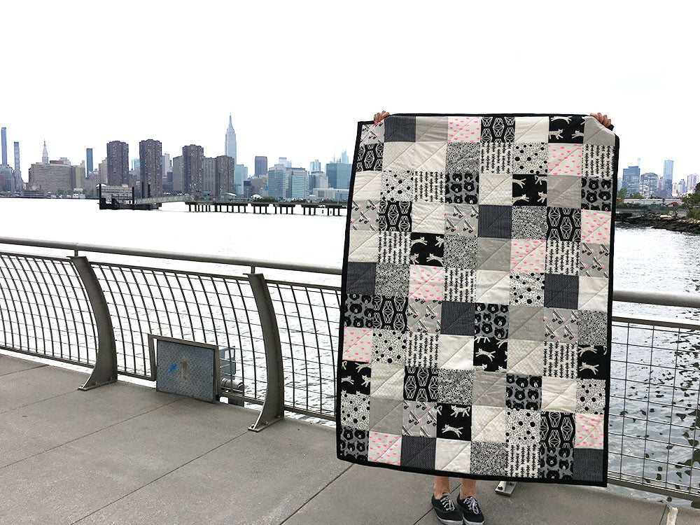 FREE! Super Easy Black & White Quilt Pattern Pattern Brooklyn Craft Company