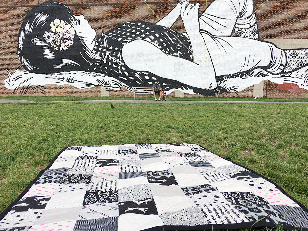 black white quilt blog photos Brooklyn Craft Company