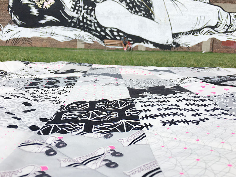 black white quilt blog photos Brooklyn Craft Company