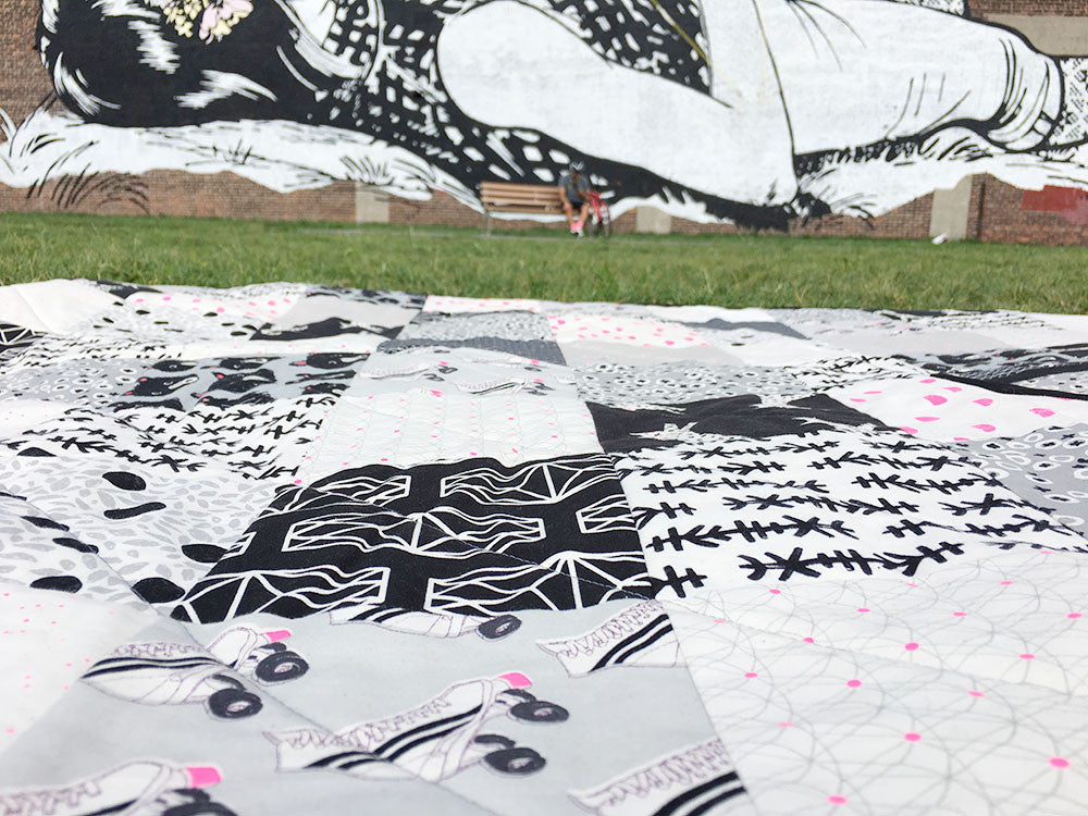 black white quilt blog photos Brooklyn Craft Company