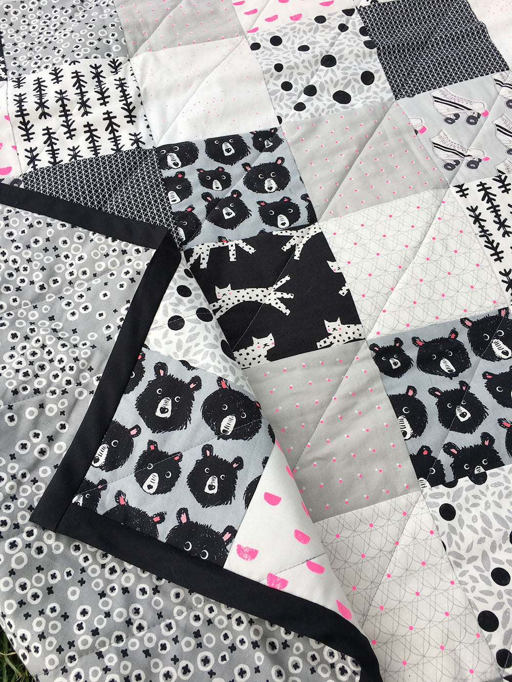 FREE! Super Easy Black & White Quilt Pattern Pattern Brooklyn Craft Company