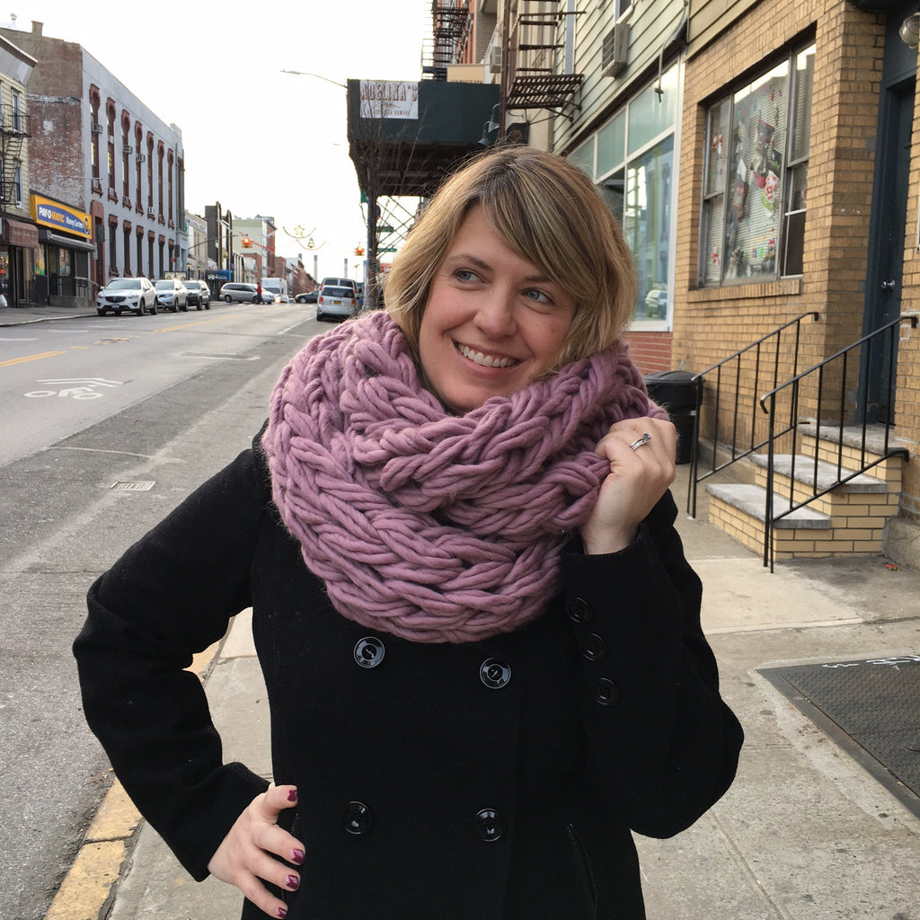 VIRTUAL WORKSHOP: Arm Knitting Past Workshop Brooklyn Craft Company