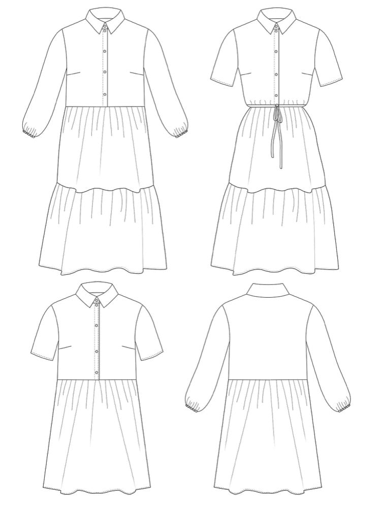Lyra Shirt + Dress Pattern Pattern Tilly and the Buttons