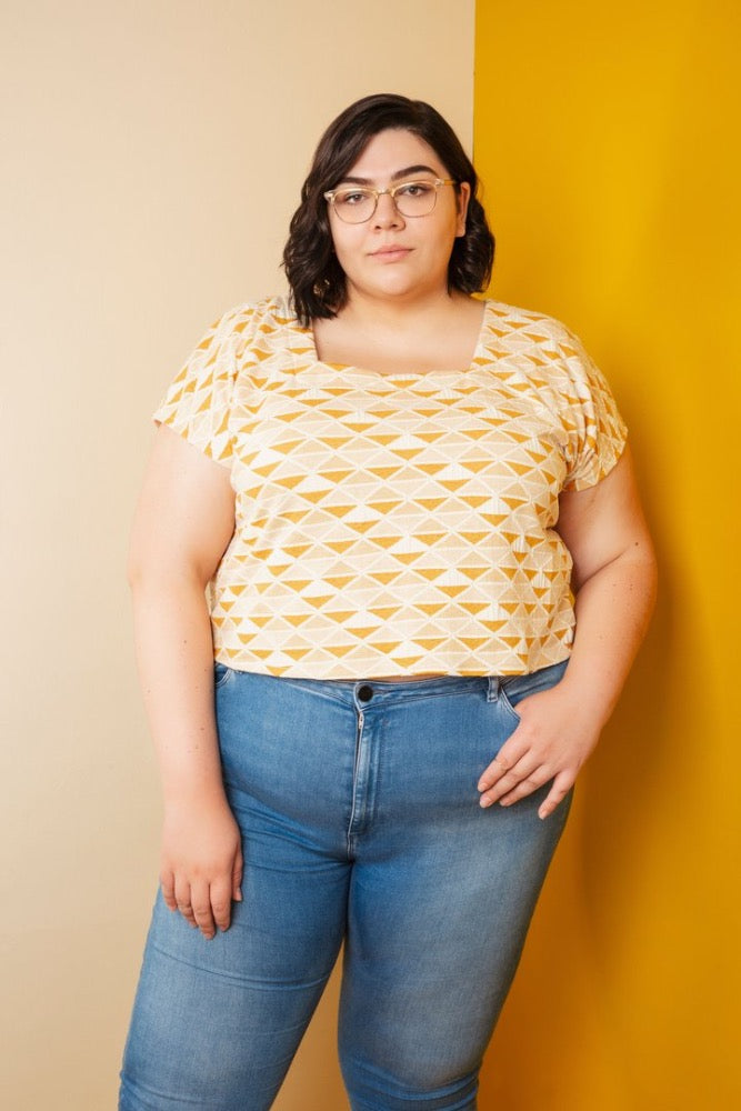 The Square Neck Top Pattern Pattern Friday Pattern Company