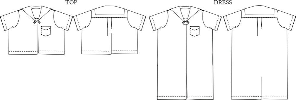 Mary White Dress Pattern Pattern Merchant & Mills